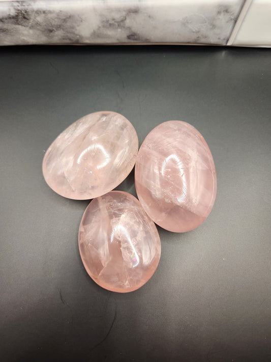 Rose Quartz Palm Stone