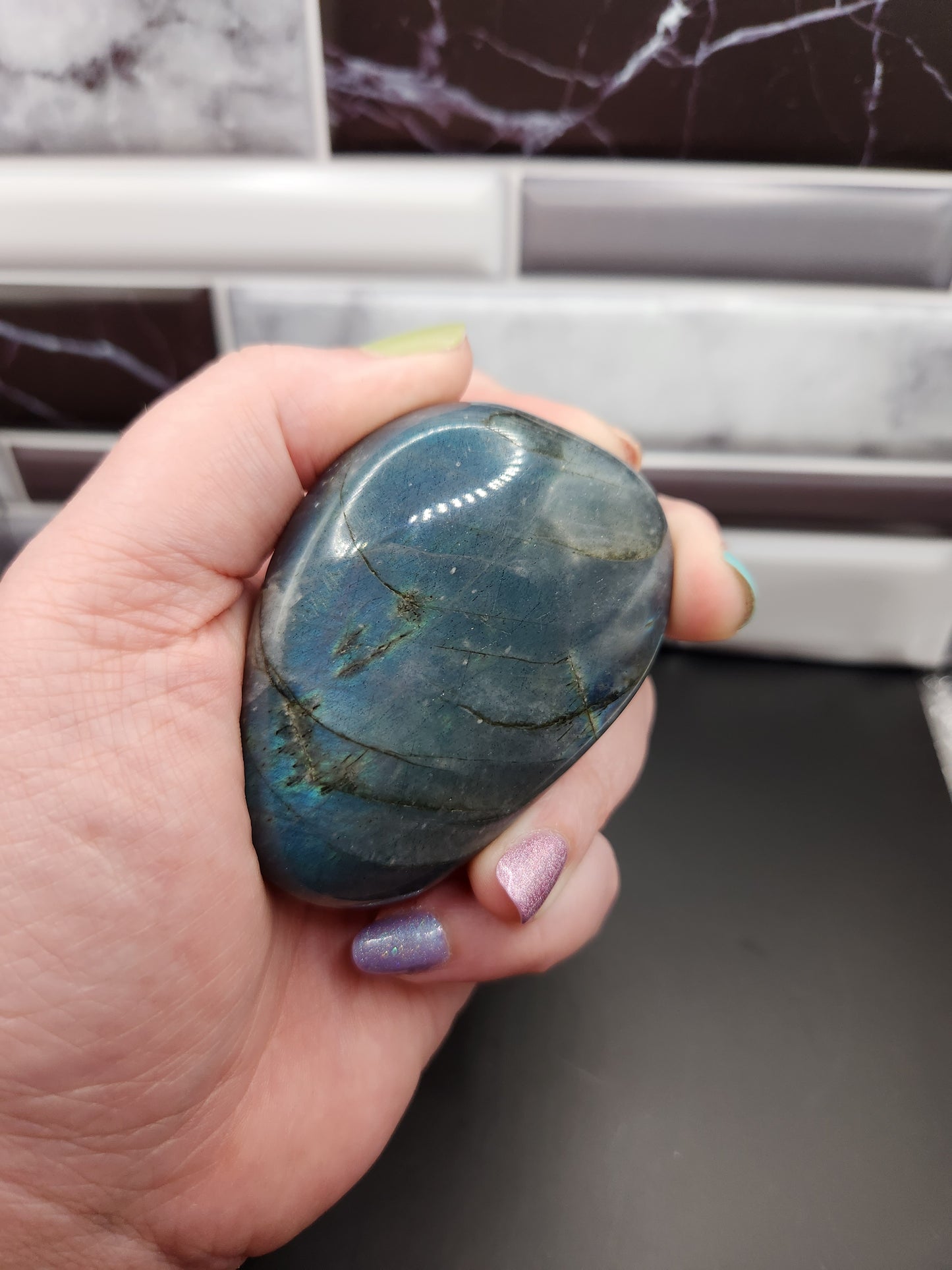 Labradorite Palm Stone