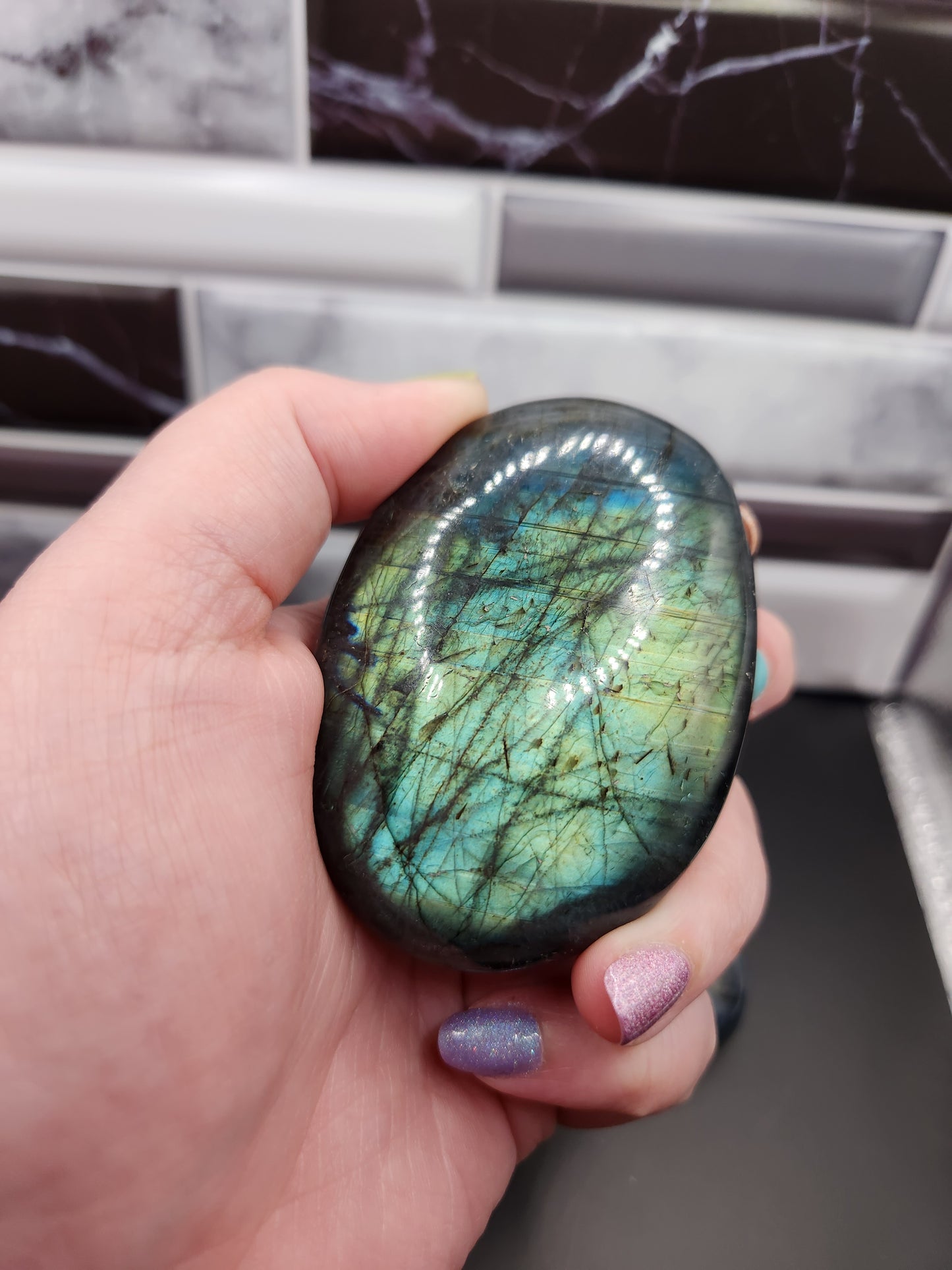 Labradorite Palm Stone
