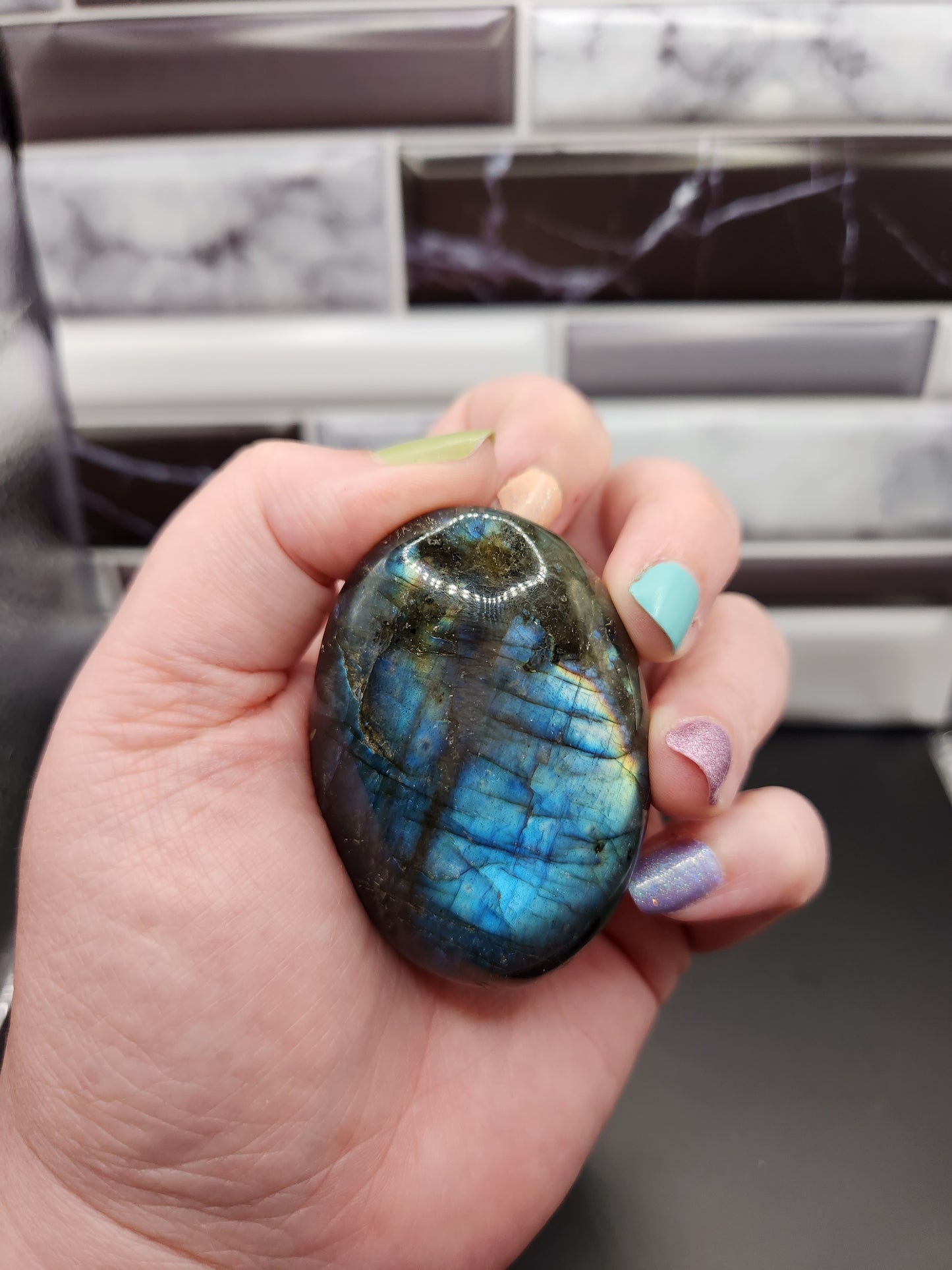 Labradorite Palm Stone