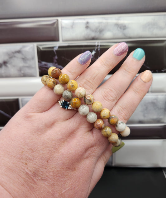 Crazy Lace Agate Bracelet - 8mm