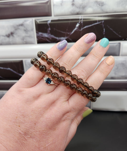 Smoky Quartz Bracelet - 8mm