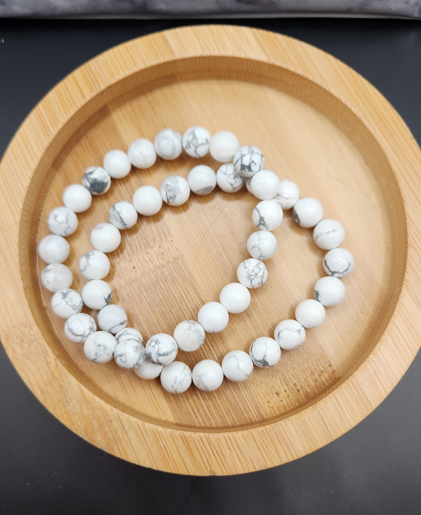Howlite Bracelet - 8mm