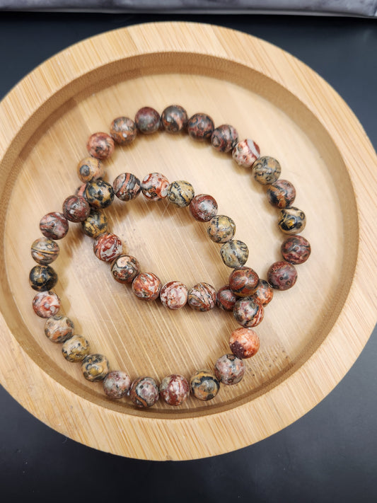 Leopard Skin Jasper Bracelet - 8mm