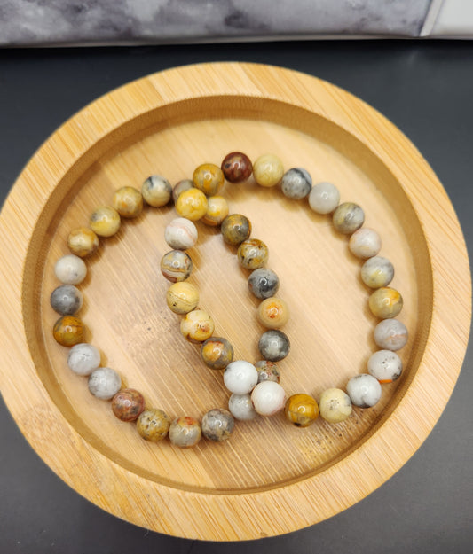 Crazy Lace Agate Bracelet - 8mm