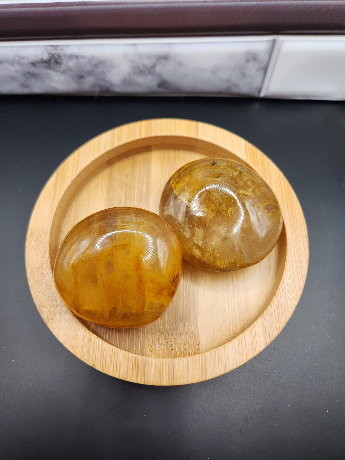Golden Healer Palm Stone
