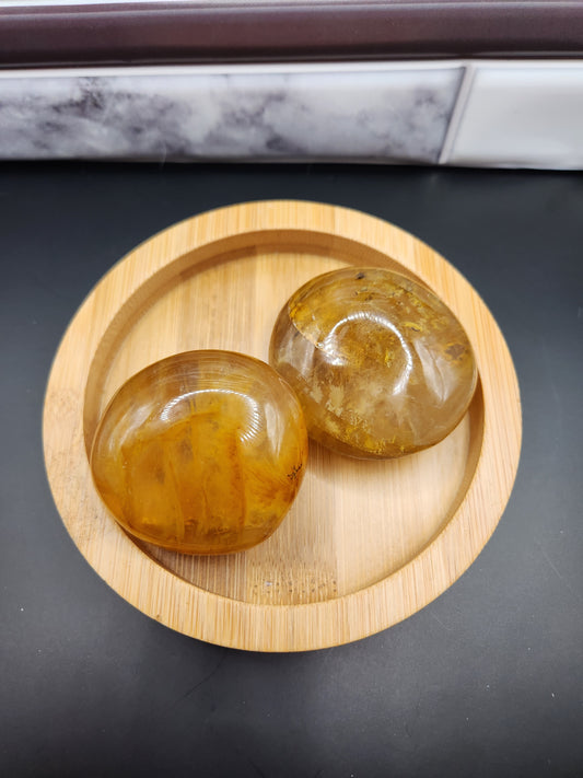 Golden Healer Palm Stone
