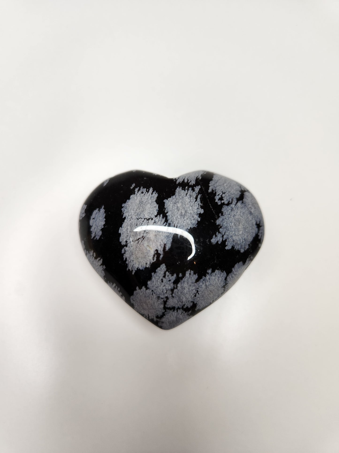 Snowflake Obsidian Heart