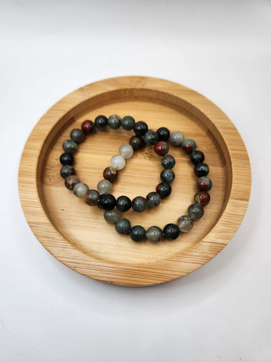 African Bloodstone Bracelet - 8mm