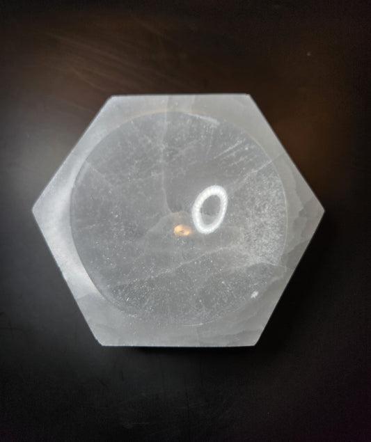 Satin Spar Hexagon Bowl