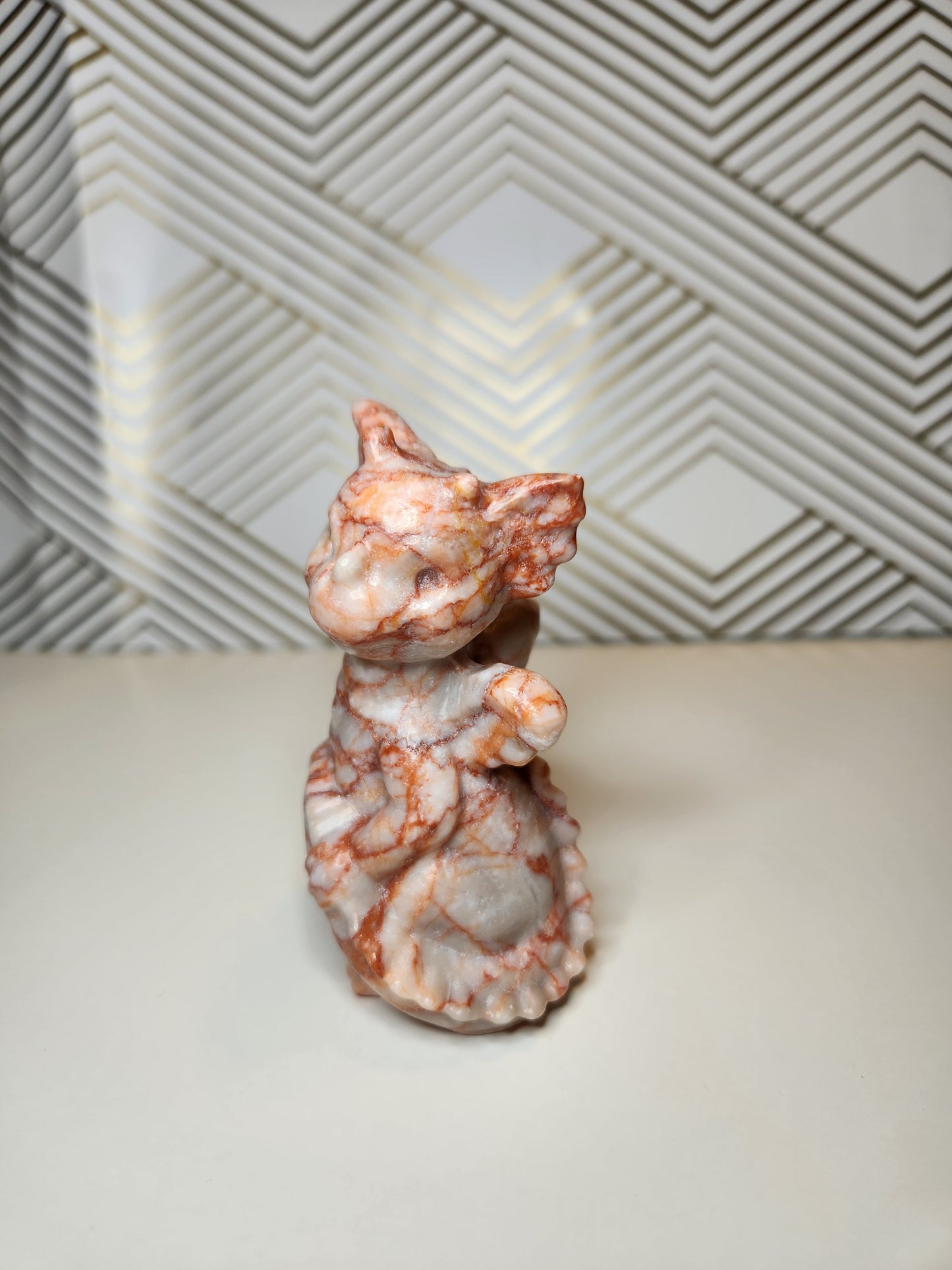 Red Vein Jasper Dragon
