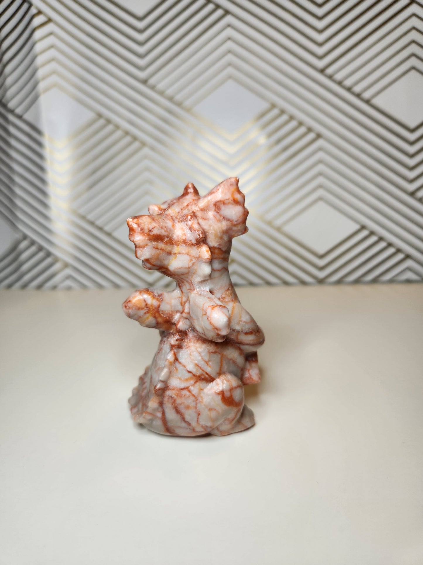 Red Vein Jasper Dragon