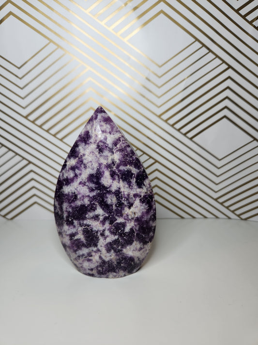 Lepidolite Tear Drop Flame