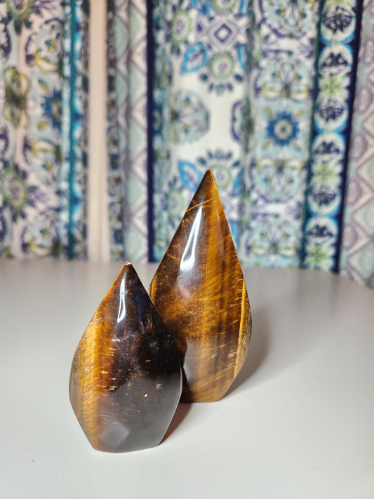 Tiger Eye Tear Drop Flame