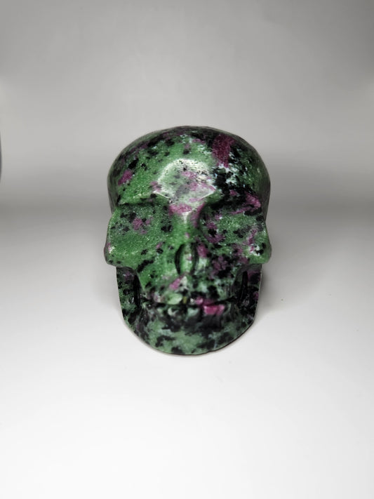 Ruby Zoisite Skull