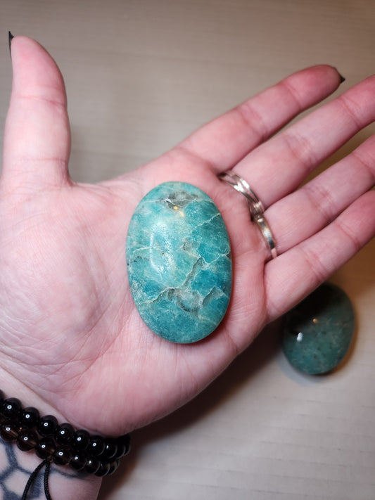 Amazonite Palm Stone