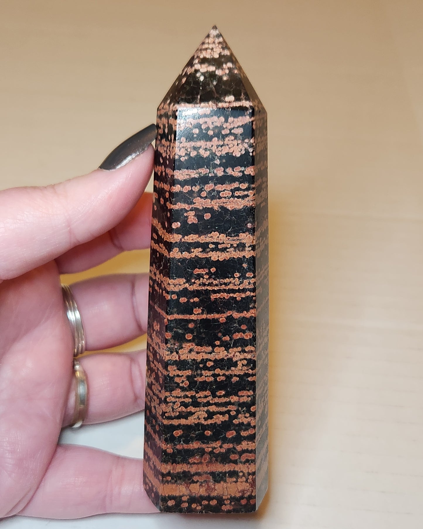 Red Snowflake Obsidian Tower