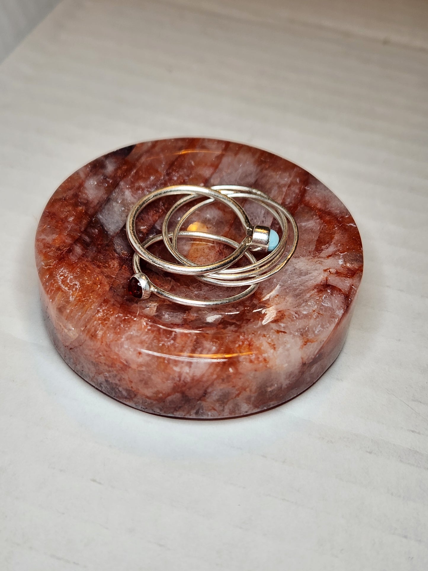 Fire Quartz Ring Bowl