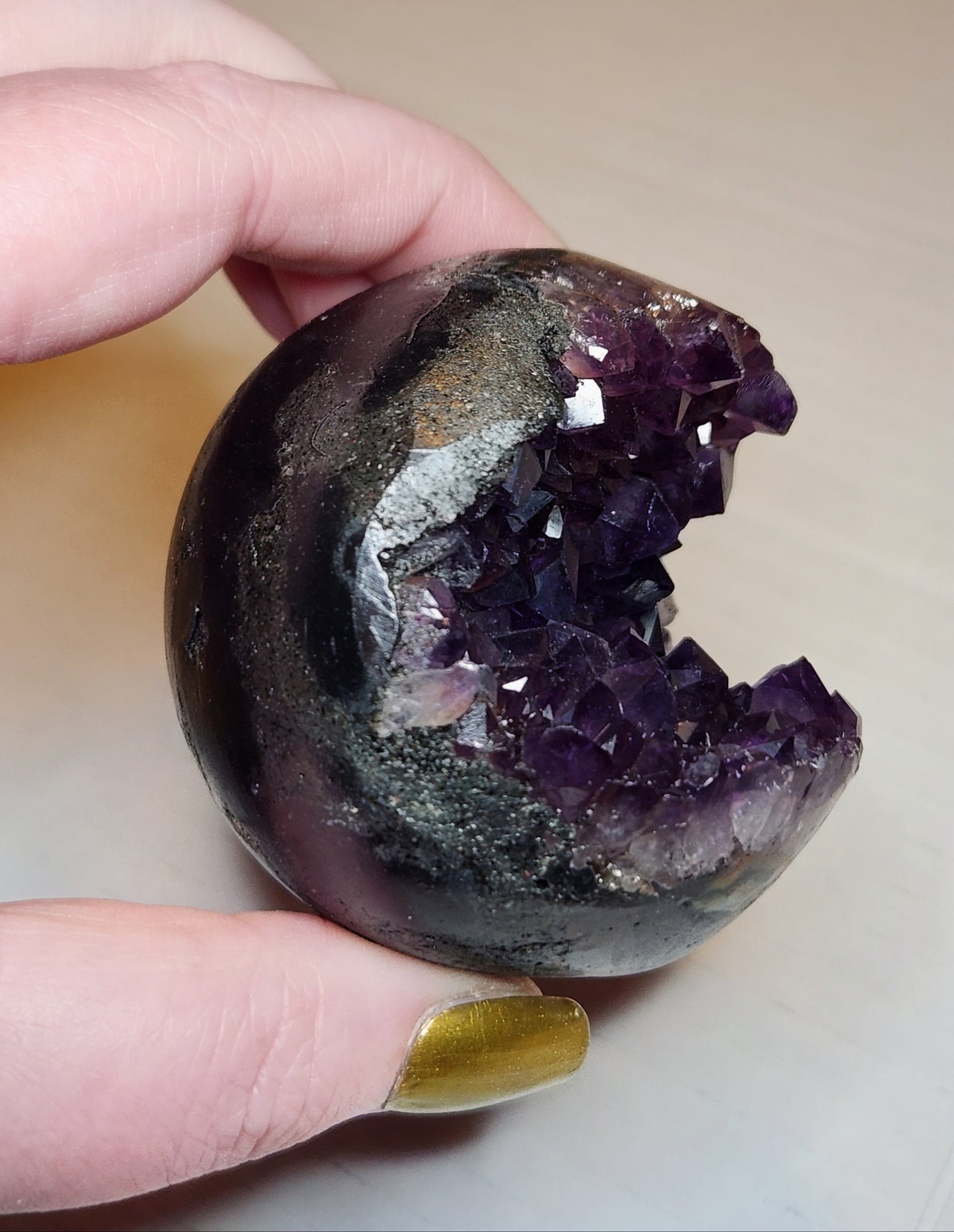 Amethyst Geode Sphere