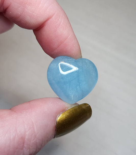 Aquamarine Mini Heart