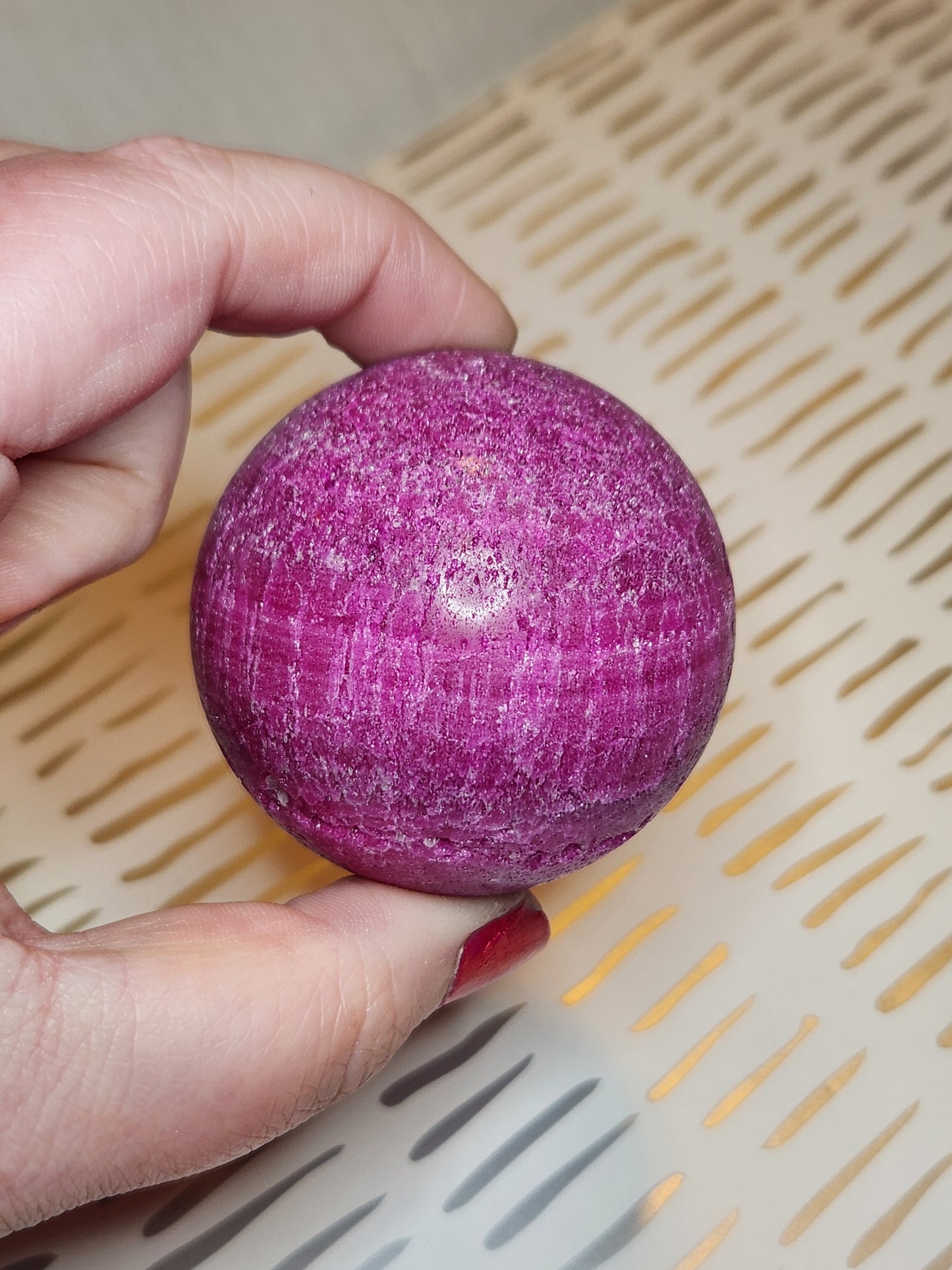 Honeycomb Ruby Sphere