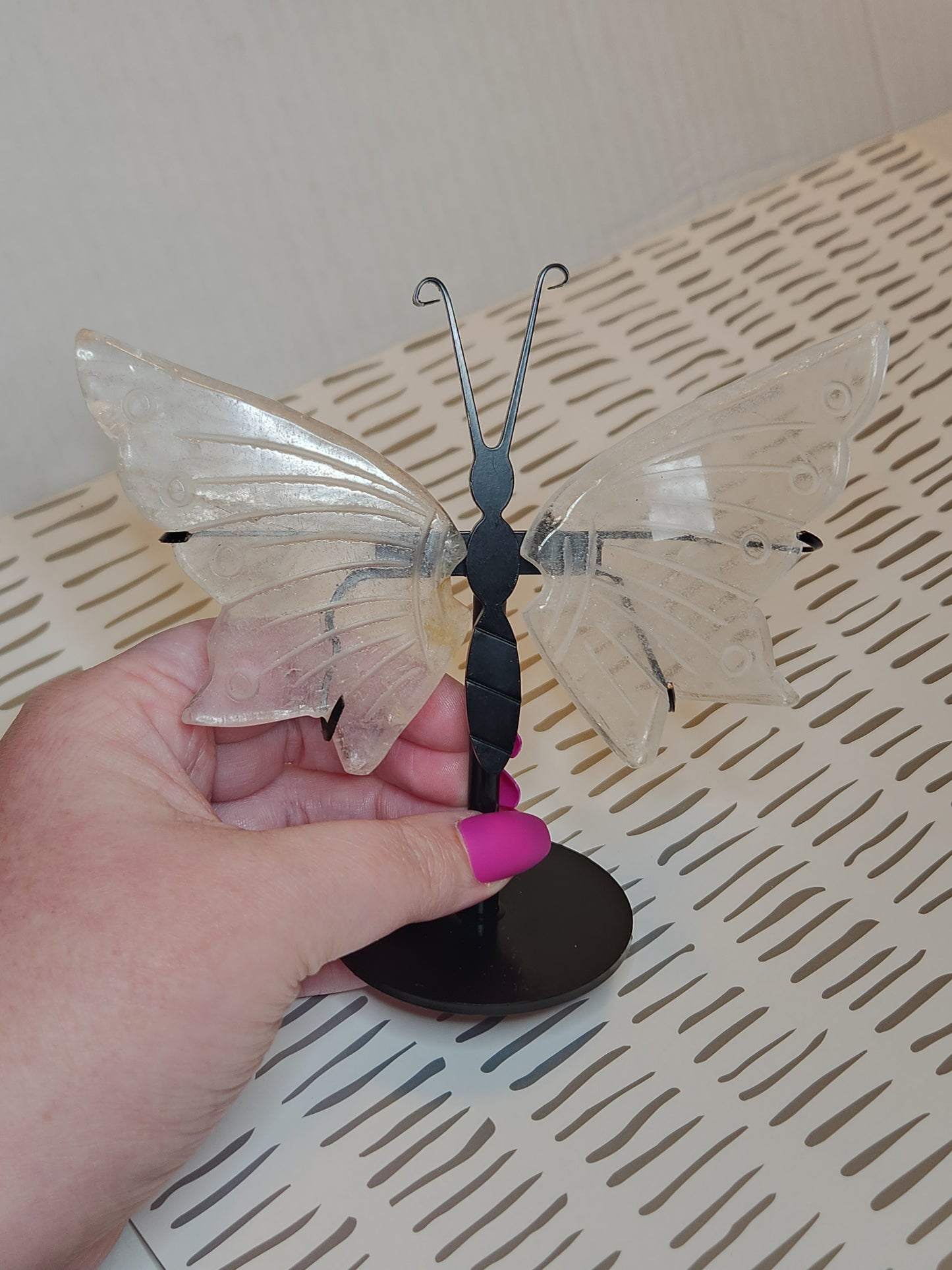 Clear Quartz Butterfly Wings