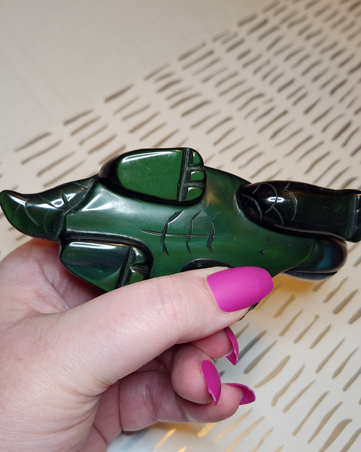 Rainbow Obsidian Turtle