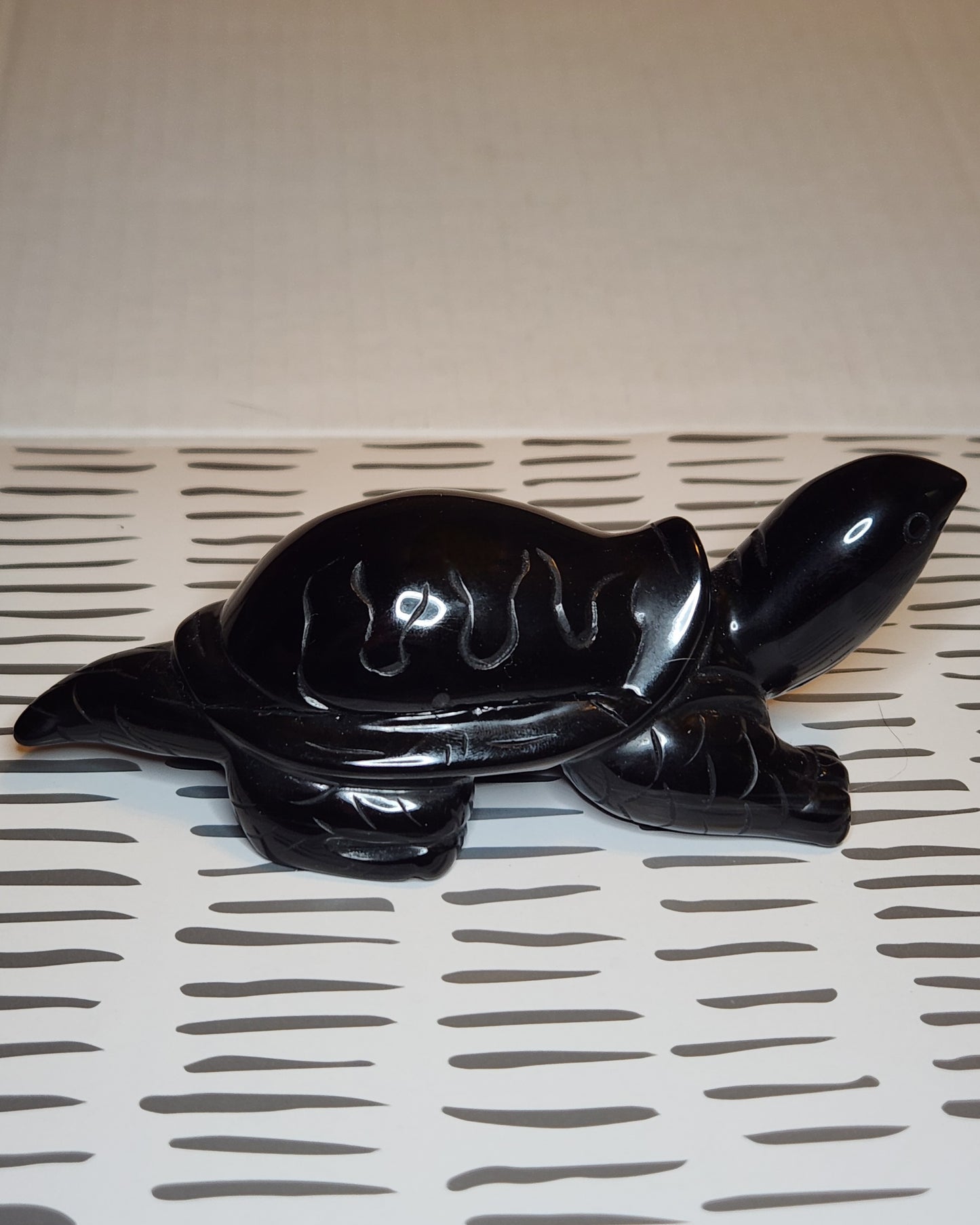 Rainbow Obsidian Turtle