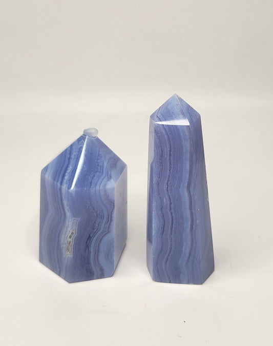 Blue Lace Agate Tower