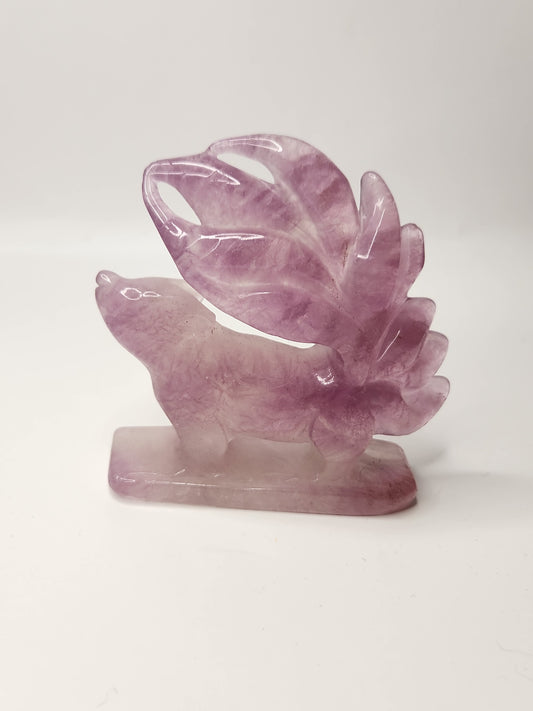 Fluorite Nine Tail Fox