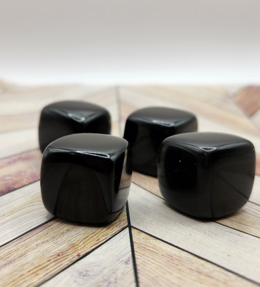 Black Obsidian Cube